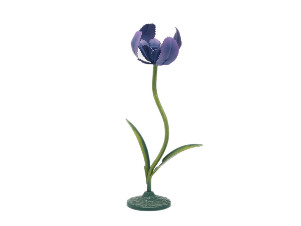 Violet Iris Candleholder