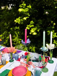 Baby Blue Anemone Candleholder