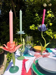 Baby Blue Anemone Candleholder