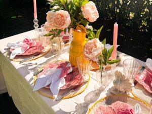 Pfingstrose Rosa Creme 3er Set