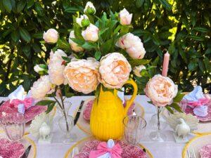 Pfingstrose Rosa Creme 3er Set